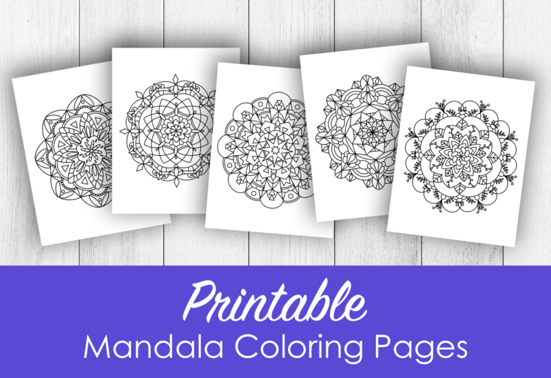 Printable mandala coloring pages peek ponder