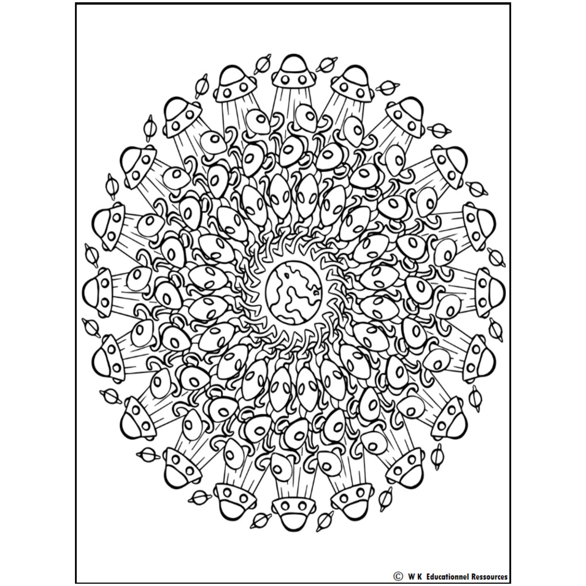 Mindful mandala halloween coloring page halloween theme coloring sheets made by teachers