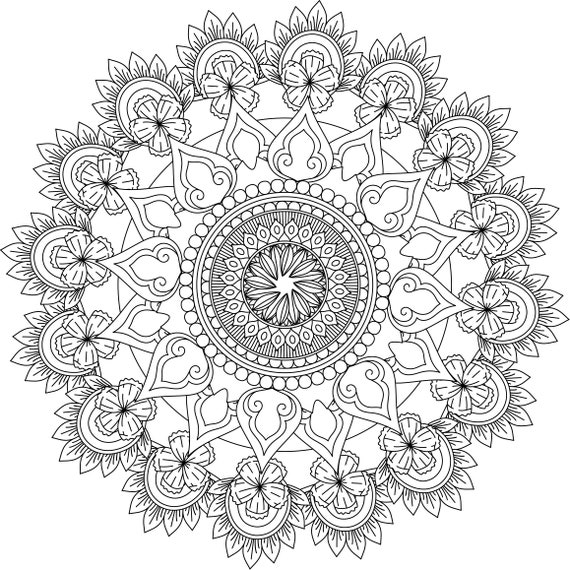 Mandala coloring pages adult coloring sheet printable coloring page grown up coloring printable art color anti