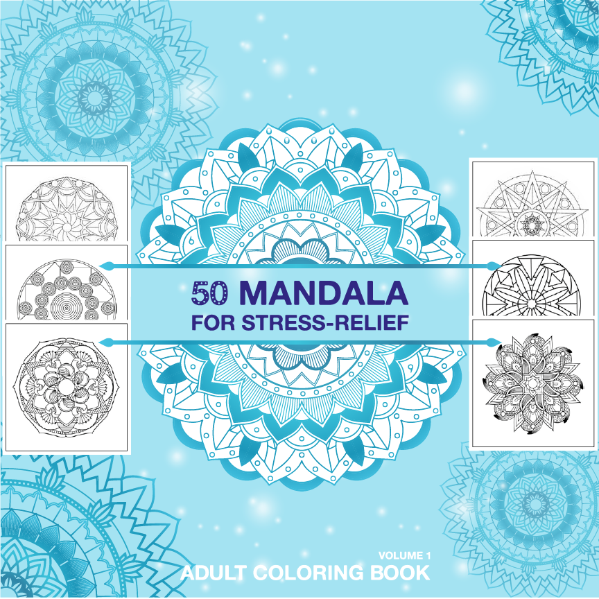 Mandala coloring book for adults mindfulness and anti