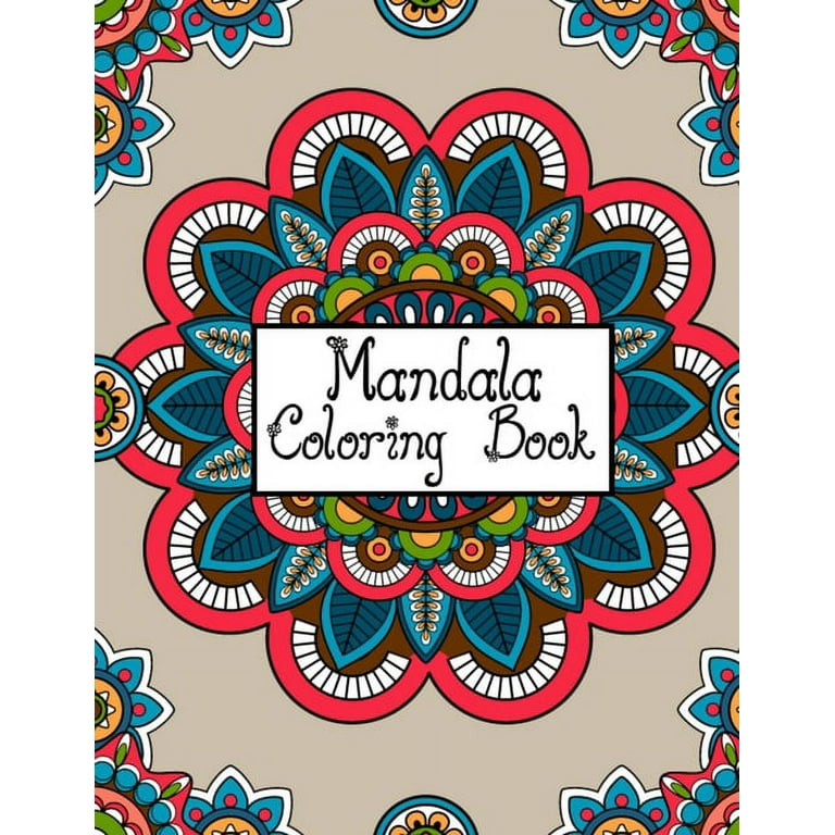 Mandala coloring book stress relieving mandala coloring book for adults relaxation