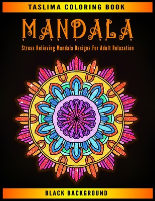Mandala midnight mandala stress relieving designs for adult relaxation