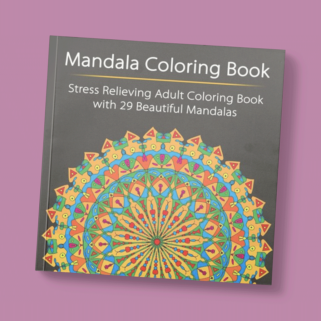 Mandala coloring book stress relieving adult coloring book with beautiful mandalas