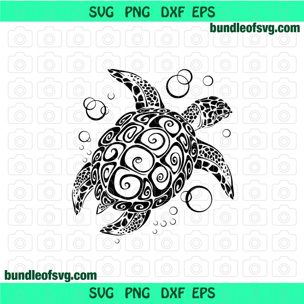 Mandala turtle svg tribal sea turtle floral svg mandala shell turtle s