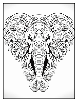 Animals mandala coloring pages for adults animals mandala coloring book