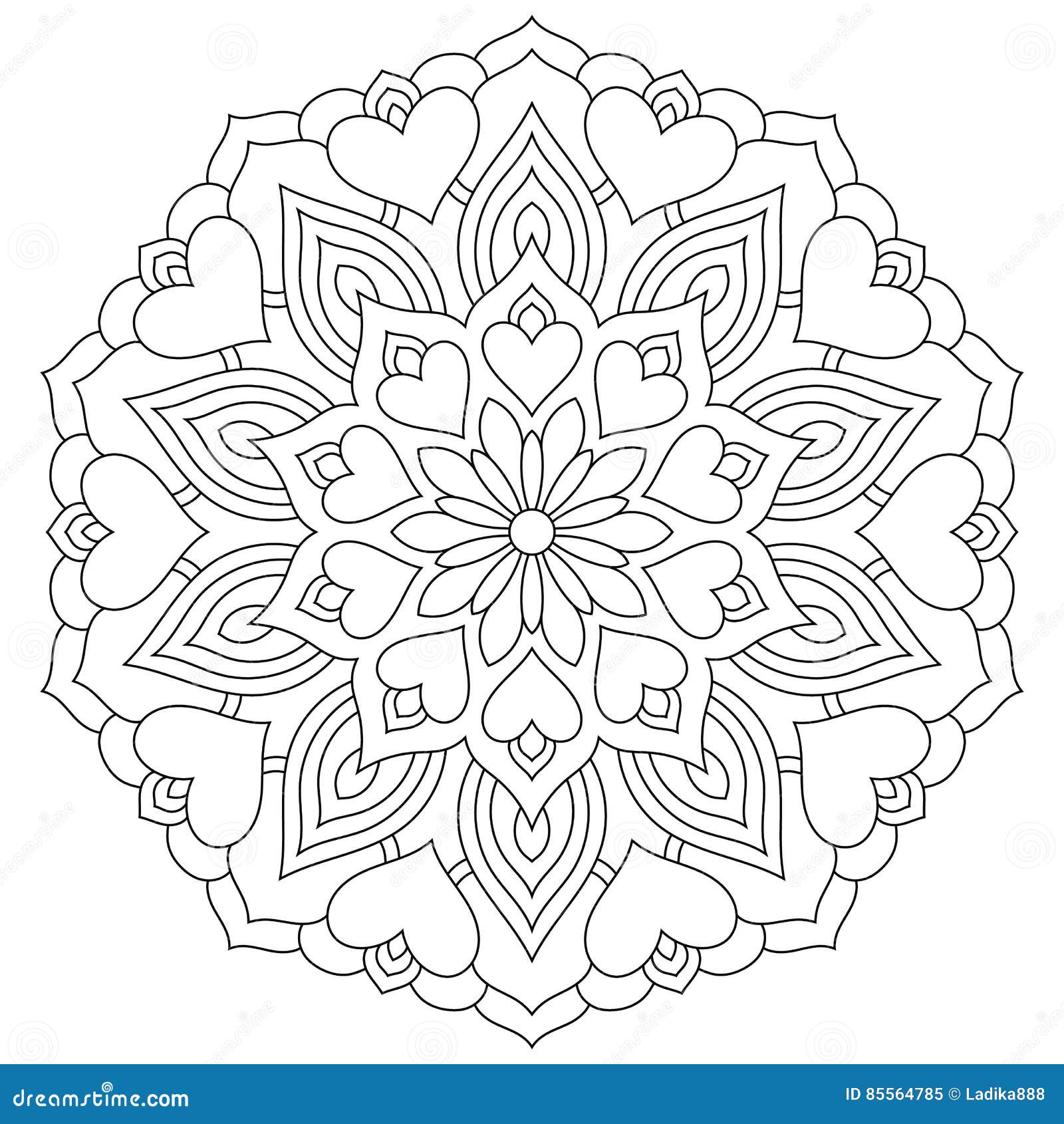 Mandala coloring stock illustrations â mandala coloring stock illustrations vectors clipart