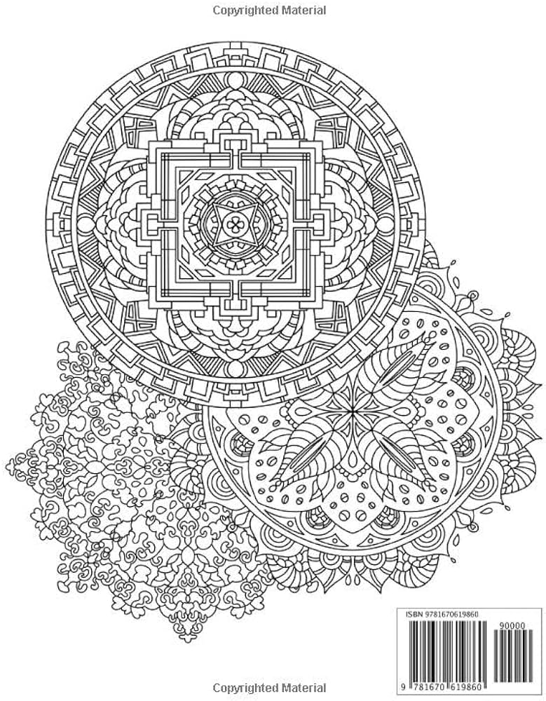 Mandala coloring book hand drawn designs for adults teens grown