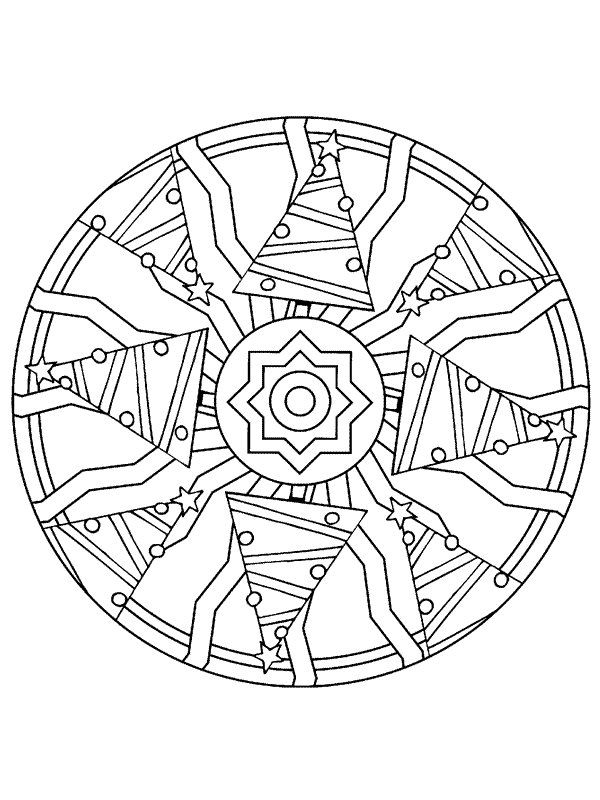 Coloring page mandala christmas mandala christmas mandalas navideãas mandalas de navidad pãginas para colorear de navidad