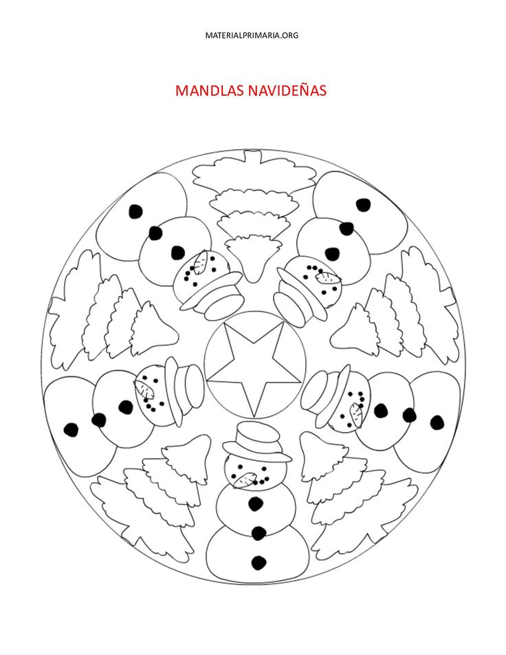 Mandalas navideãas mandalas navideãas mandalas de navidad mandalas para colorear