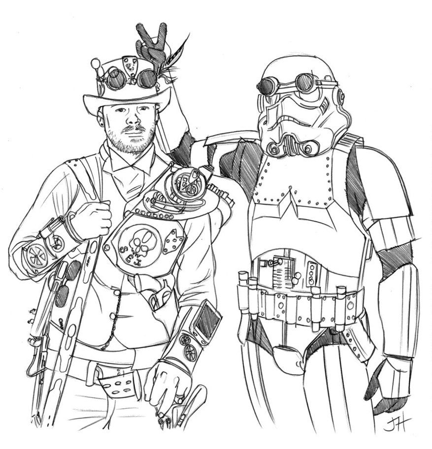 Coloring pages of mandalorian