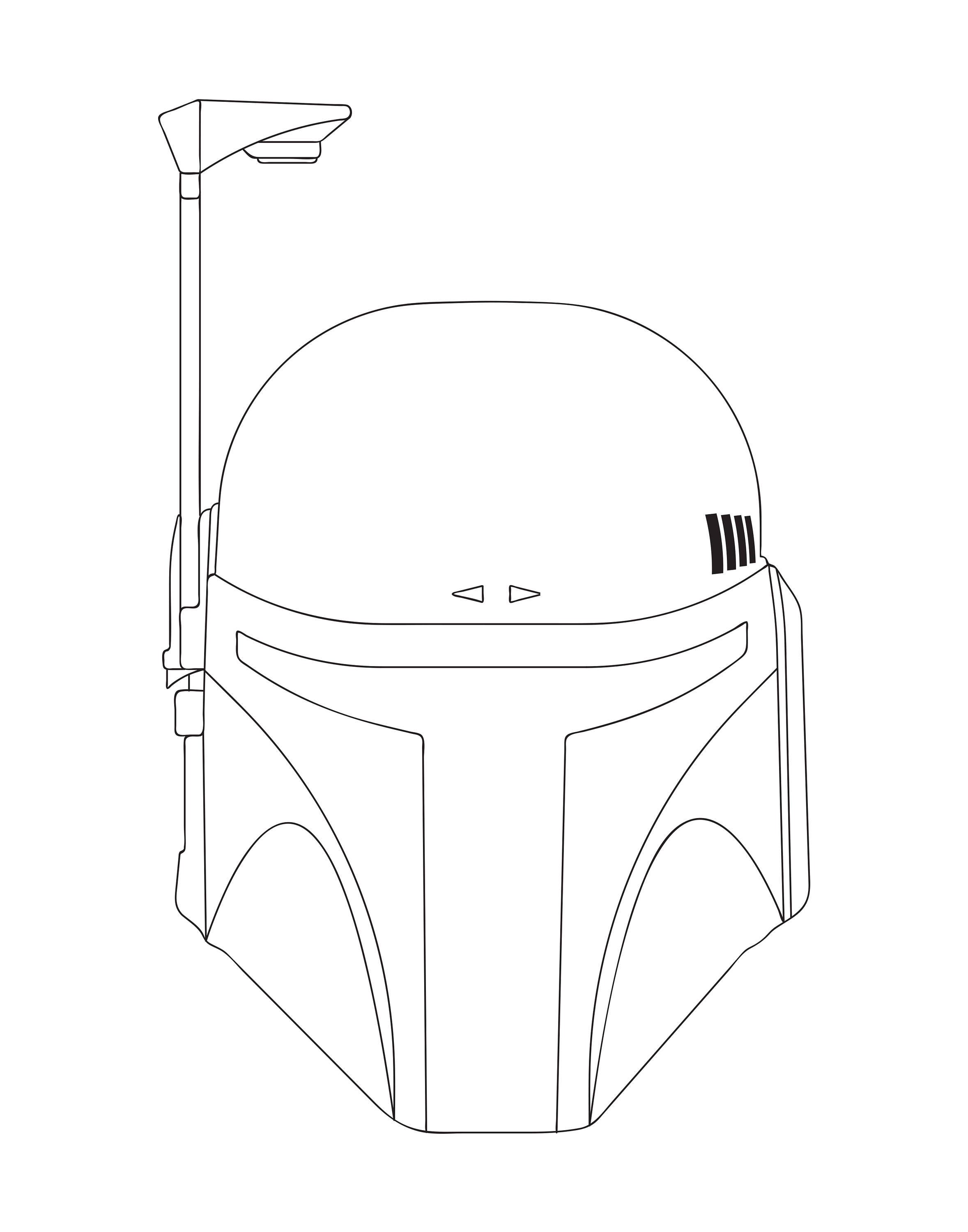 Minimalist art boba fett helmet digital download