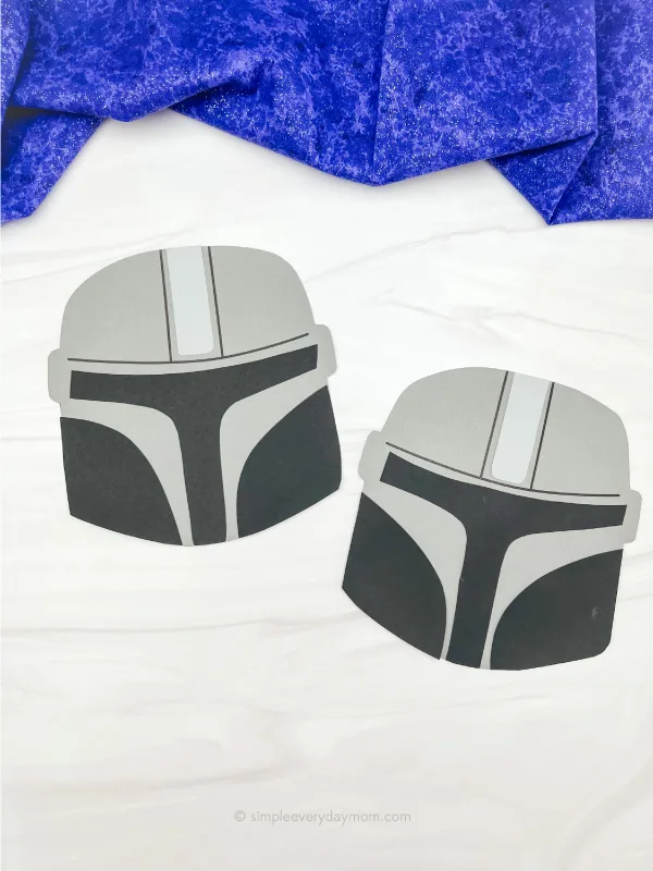 Mandalorian papercraft for kids free template