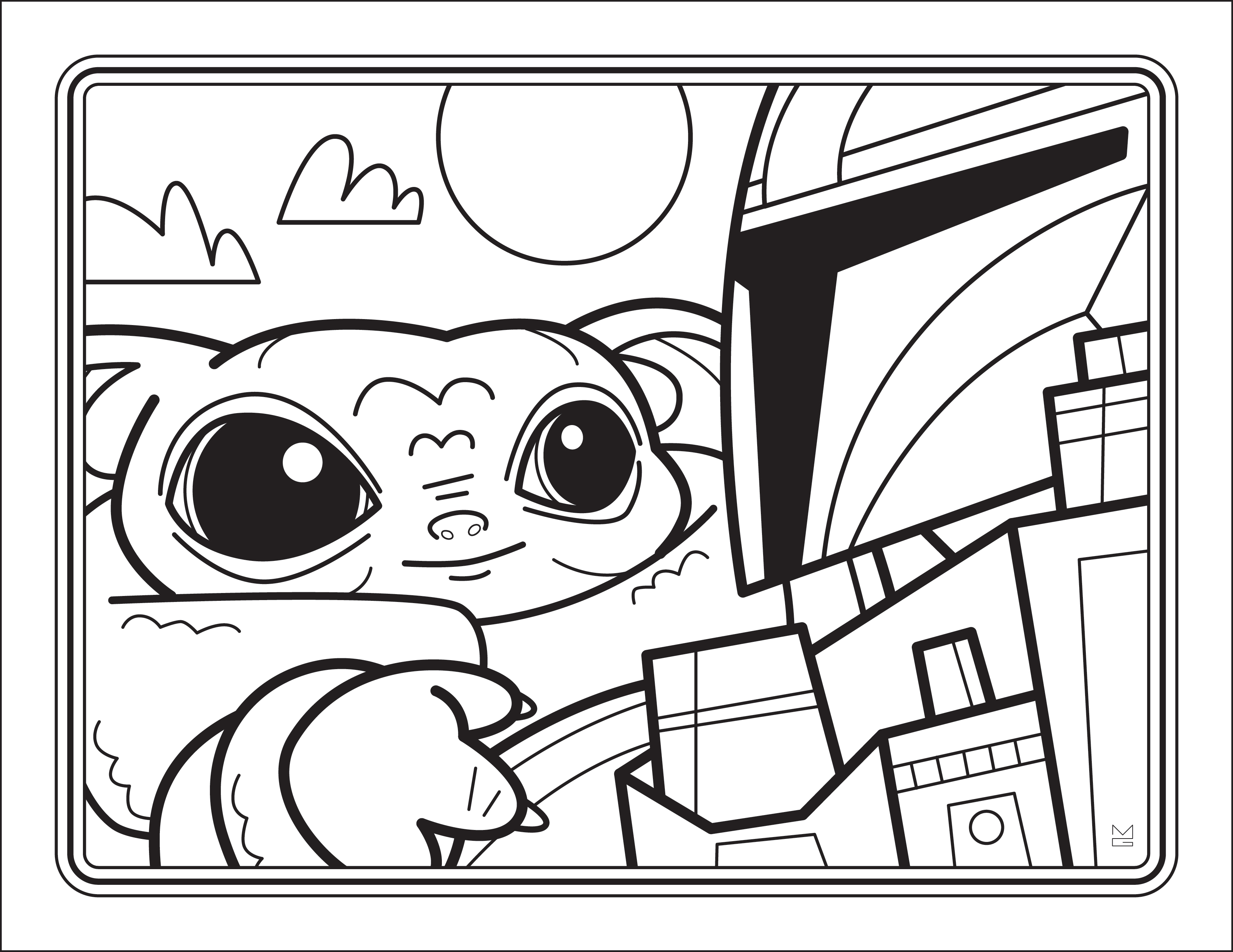 The unofficial baby yoda coloring book