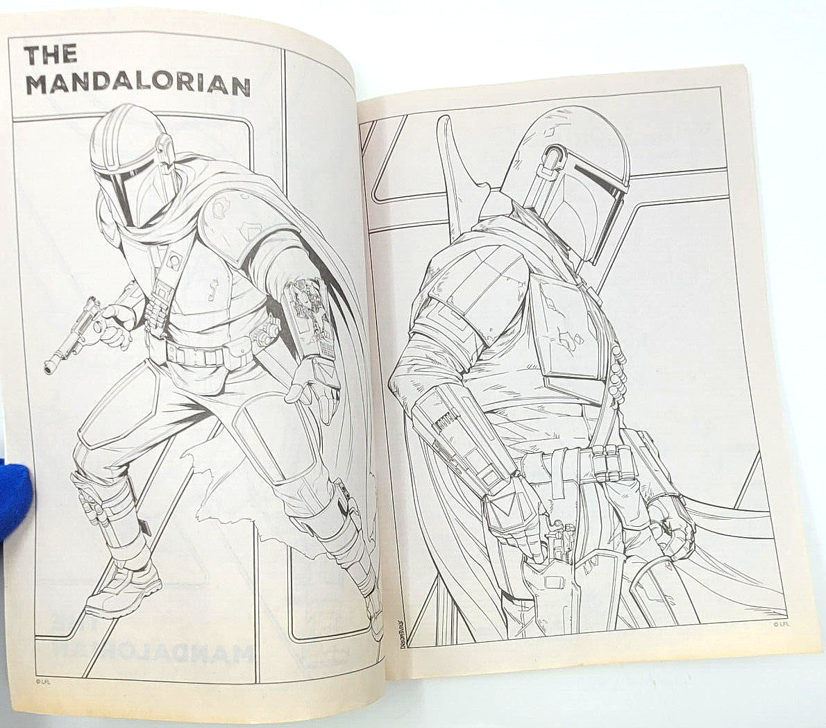 Star wars the mandalorian mando child colortivity disney coloring book sc