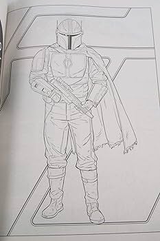 The mandalorian mando and the child colortivity coloring and activity book