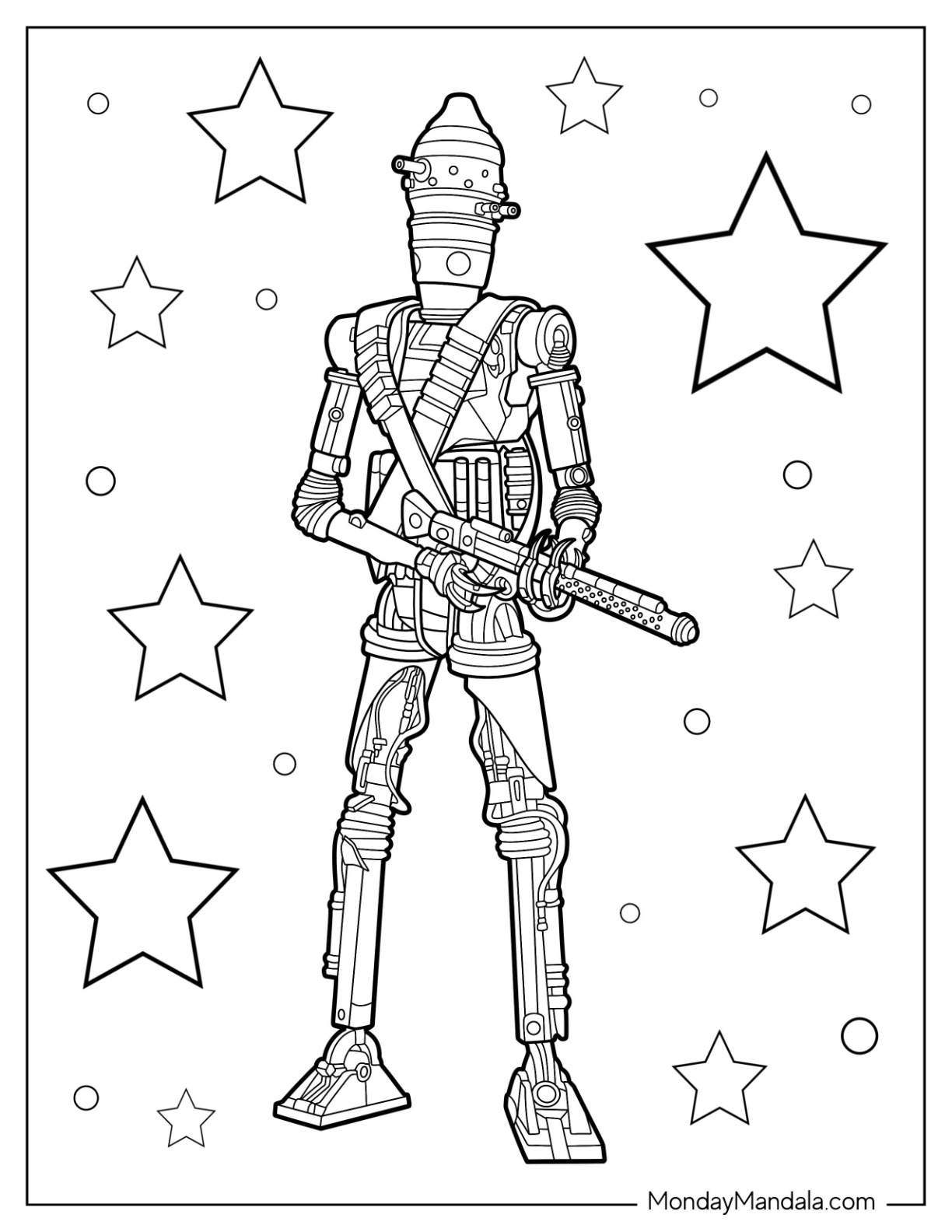 Mandalorian coloring pages free pdf printables