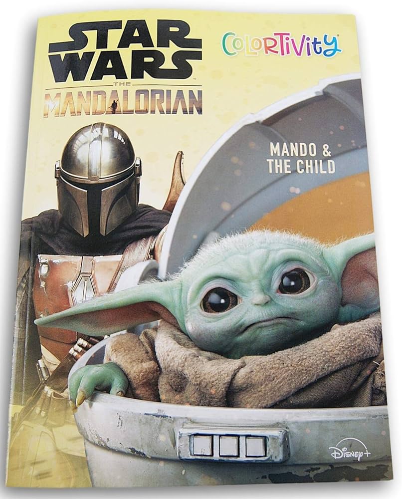 The mandalorian mando and the child colortivity coloring and activity book