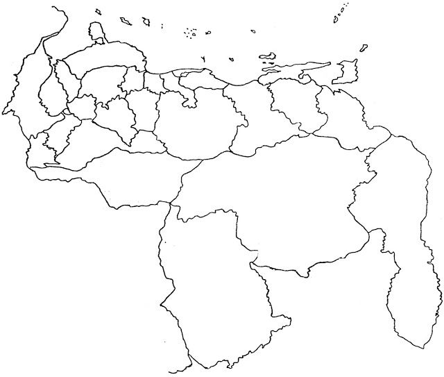 Mapas de venezuela mapa de venezuela en blanco mapa de venezuela mapa para colorear pãginas para colorear