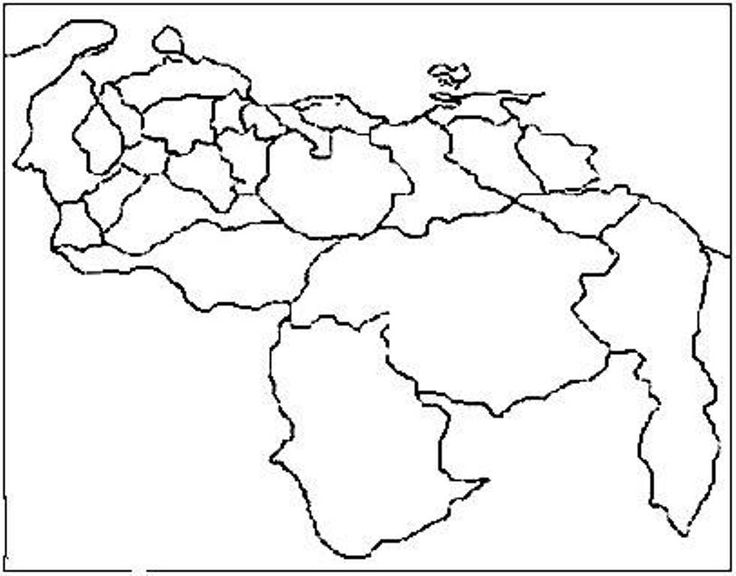 Mapa de venezuela mapa para colorear pãginas para colorear