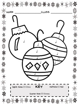 Christmas color by note christmas music coloring sheet activities