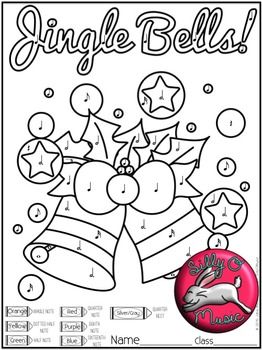 Christmas music activity color
