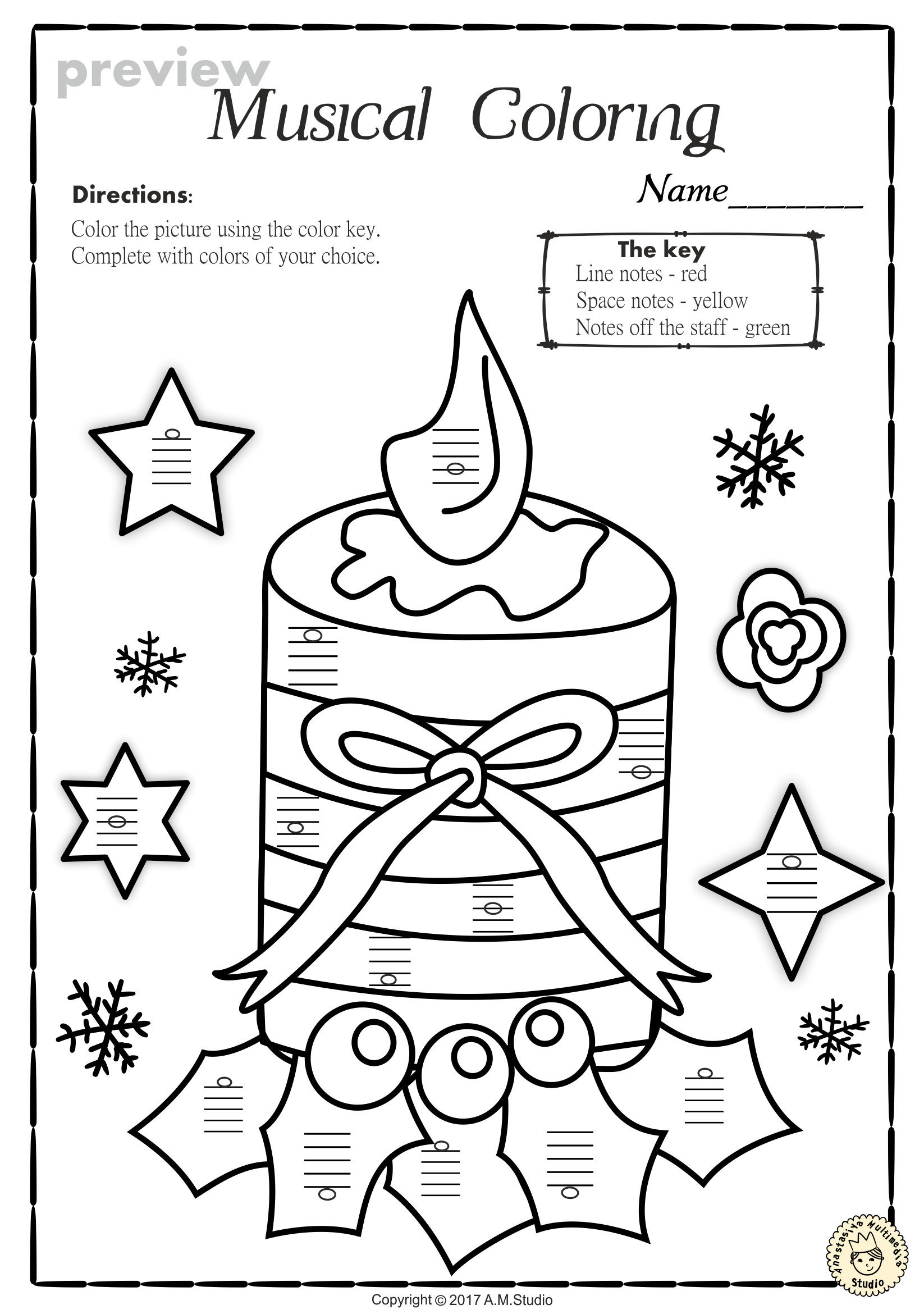 Lines and spaces music worksheets for christmas christmas music coloring christmas music coloring sheets christmas music activities
