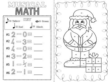 Christmas music coloring sheets music math christmas music activities