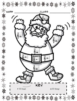 Christmas color by note christmas music coloring sheet activities