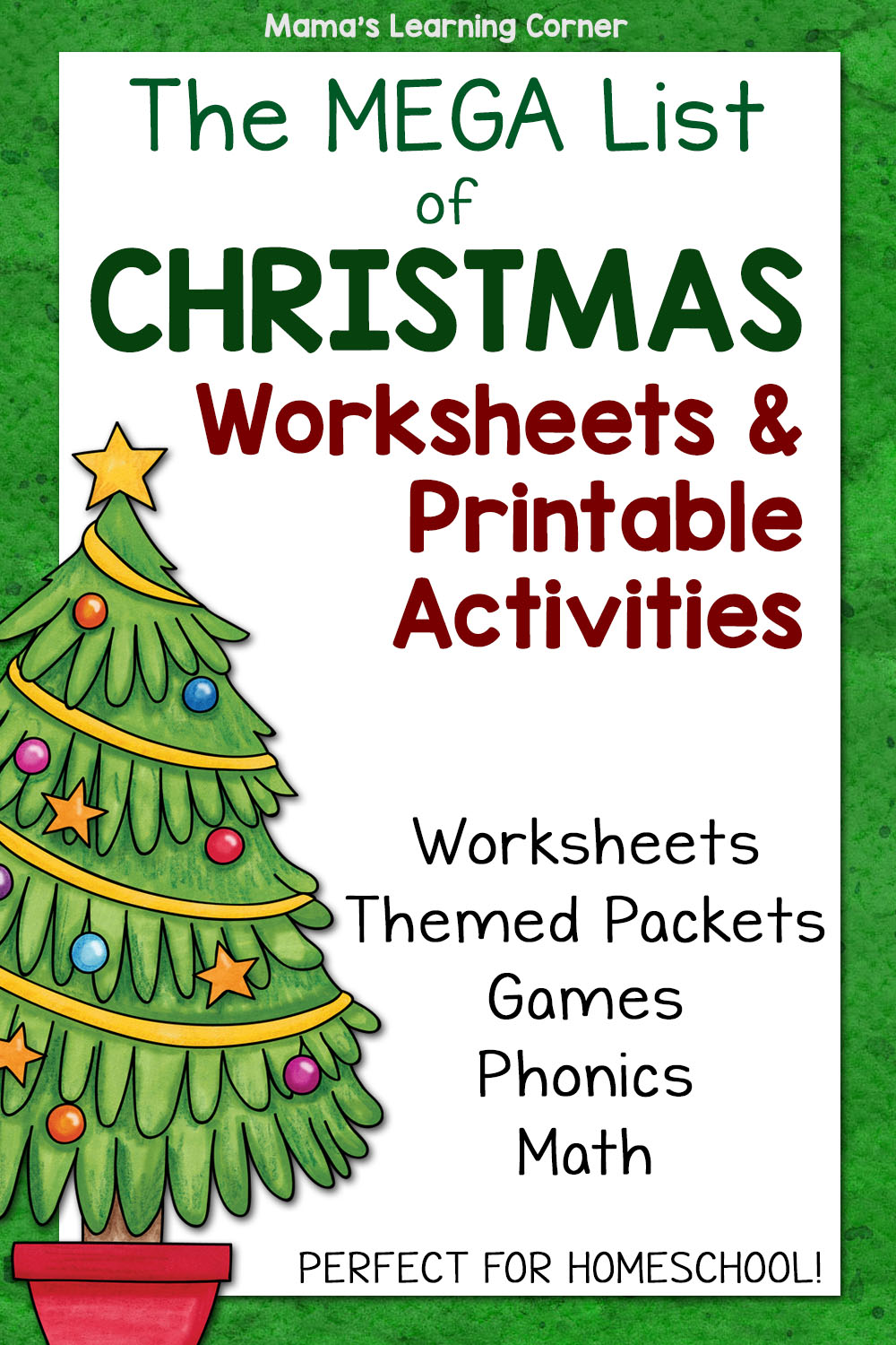 The ultimate guide to christmas worksheets and printable activities