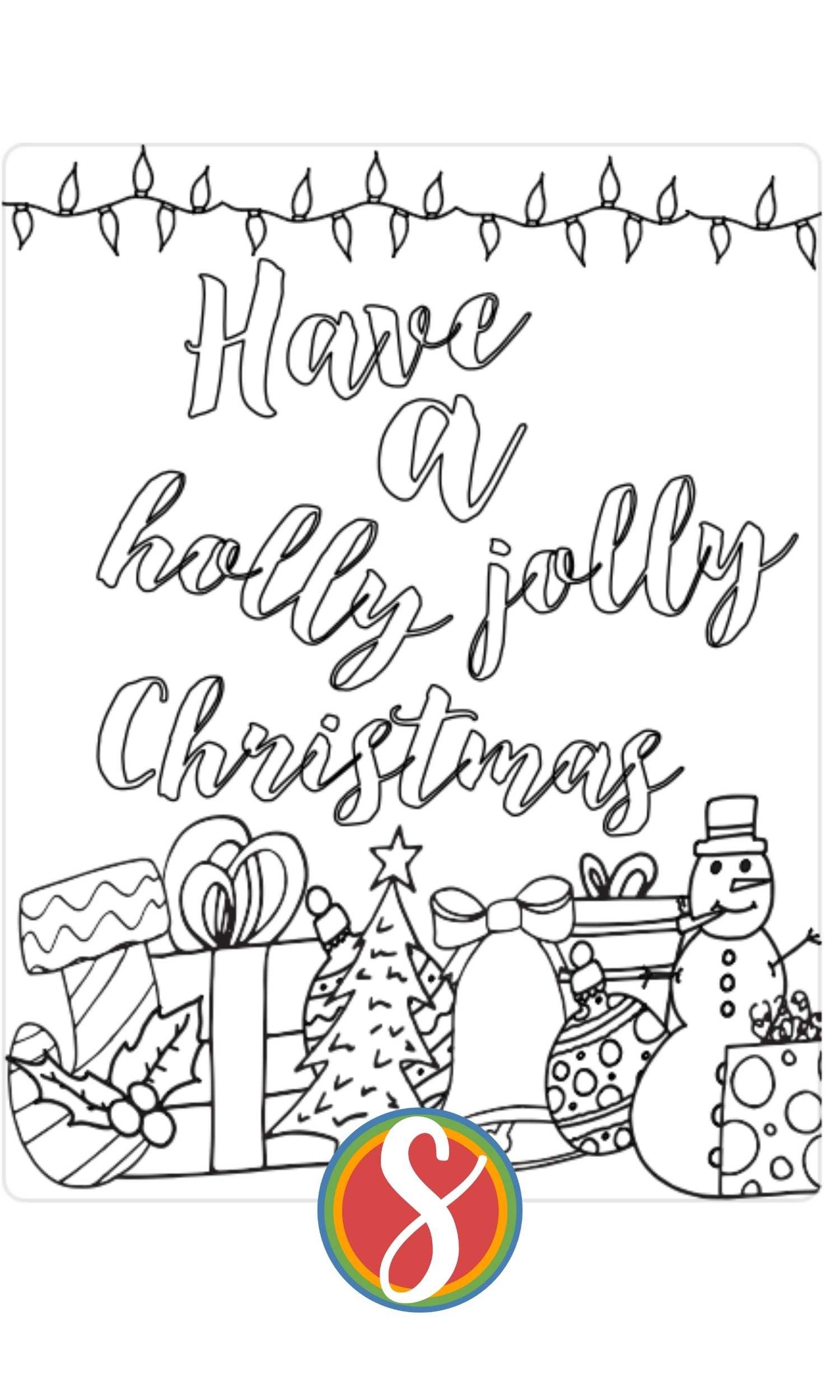 Free song lyrics christmas coloring pages â stevie doodles