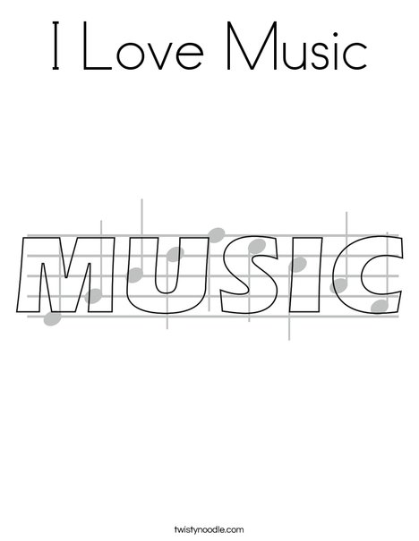 I love music coloring page