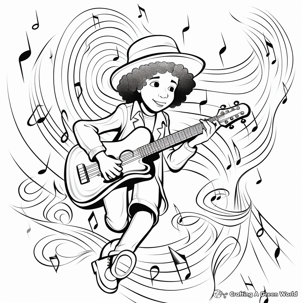 Music coloring pages