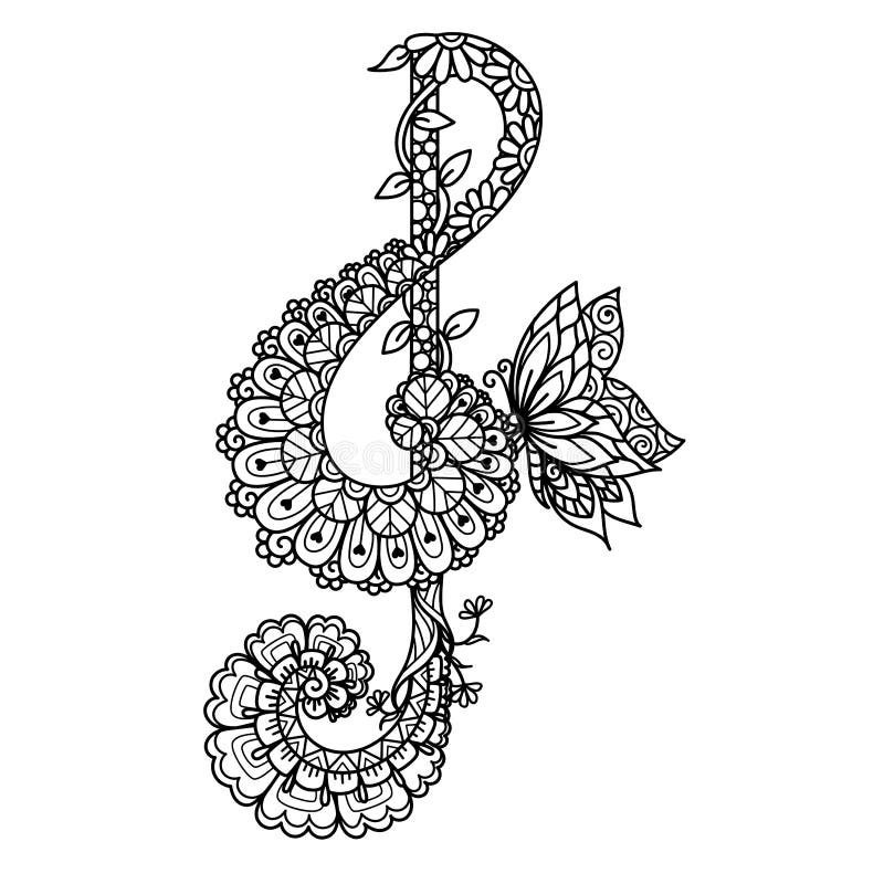 Adult coloring music stock illustrations â adult coloring music stock illustrations vectors clipart
