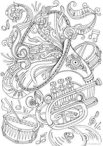 Trumpet â favoreads coloring club