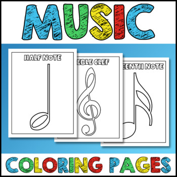 Music coloring pages