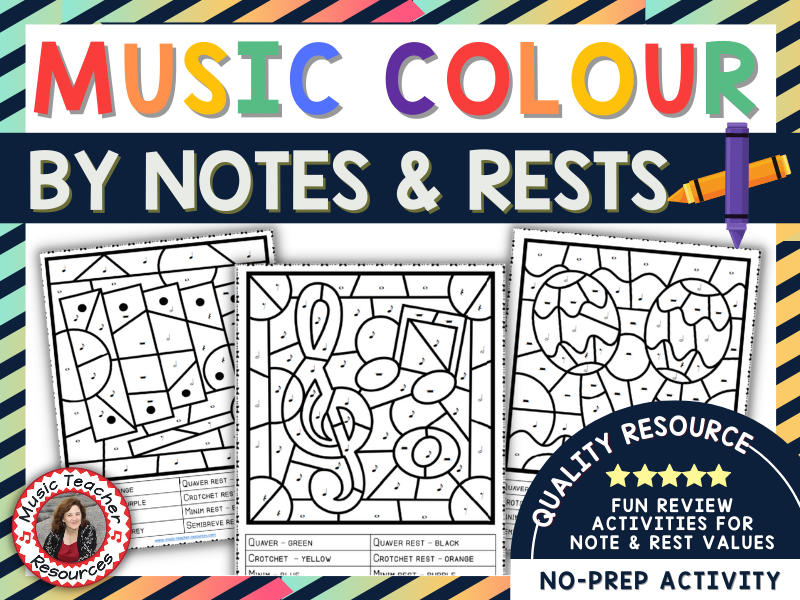 Music activities music colouring pages teaching resources