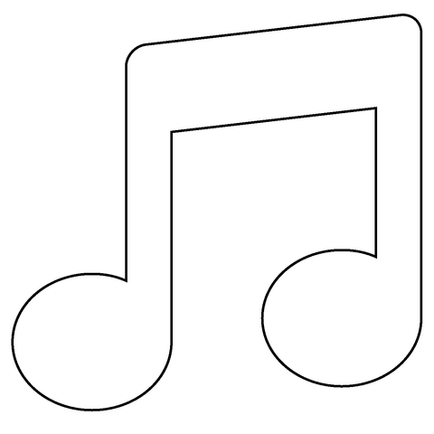 Musical note emoji coloring page free printable coloring pages