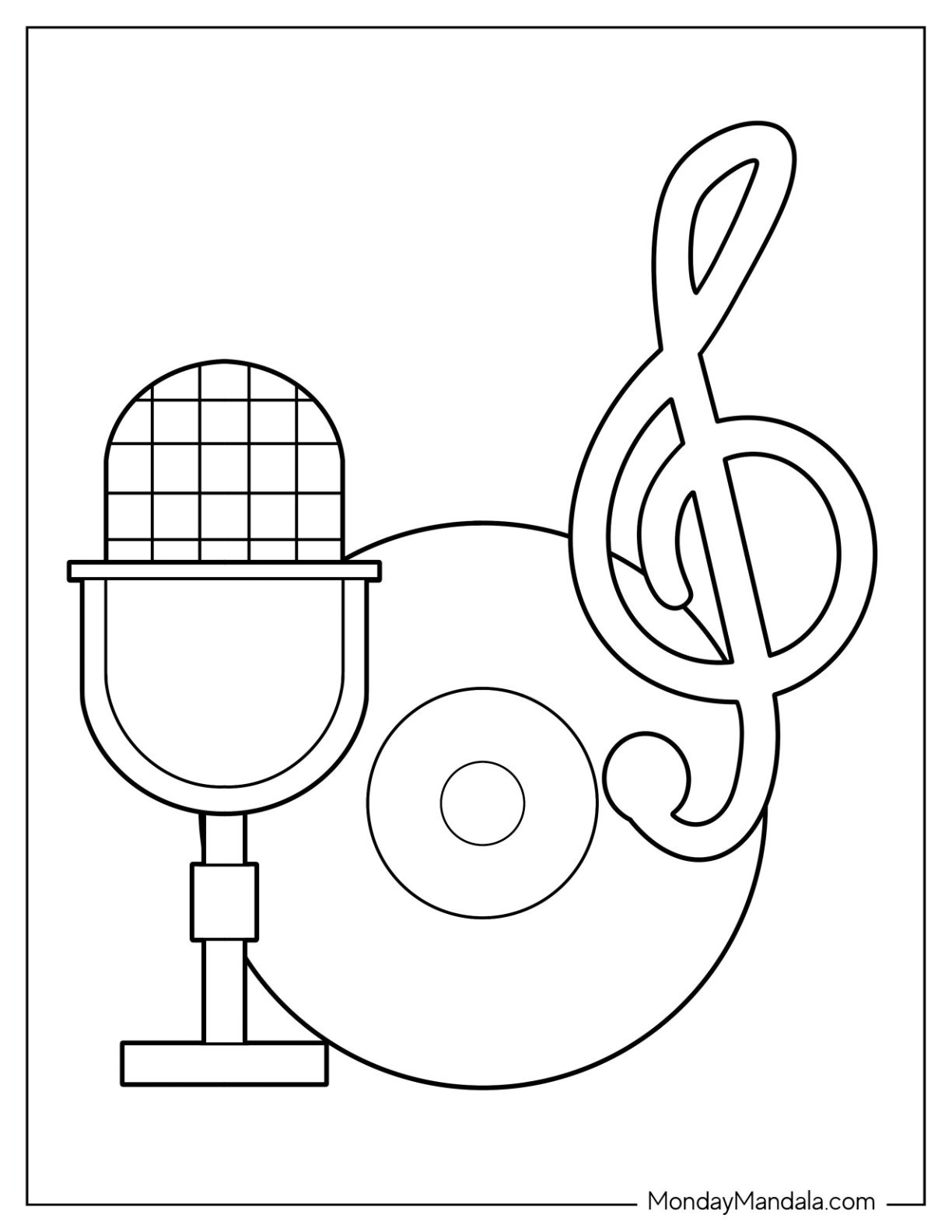 Music coloring pages free pdf printables
