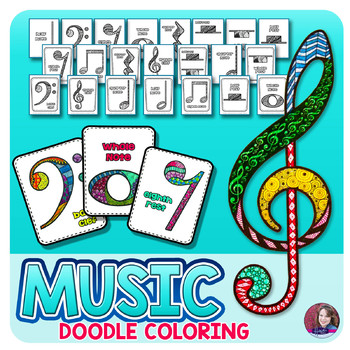 Music coloring pages music notes by heidi babin tpt