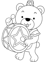 Musical instruments coloring pages and printable activities