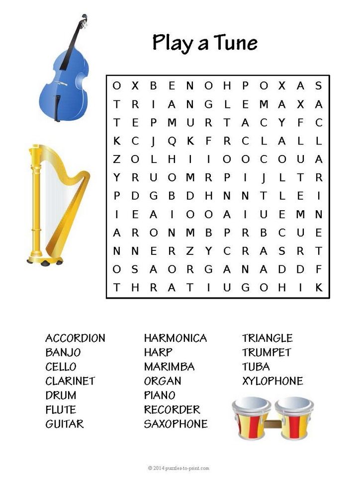 Free printable music word search music word search music words music lessons for kids