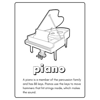 Musical instrument activities set