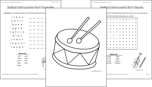 Musical instrument activities