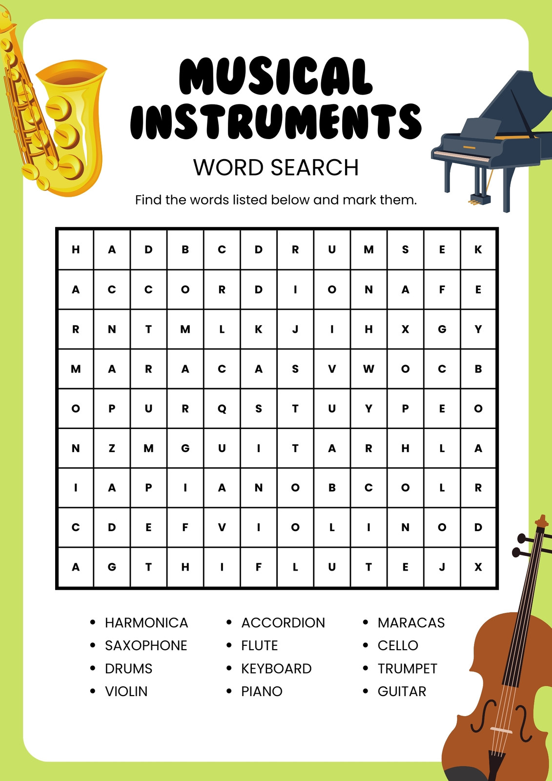 Free printable word search worksheet templates