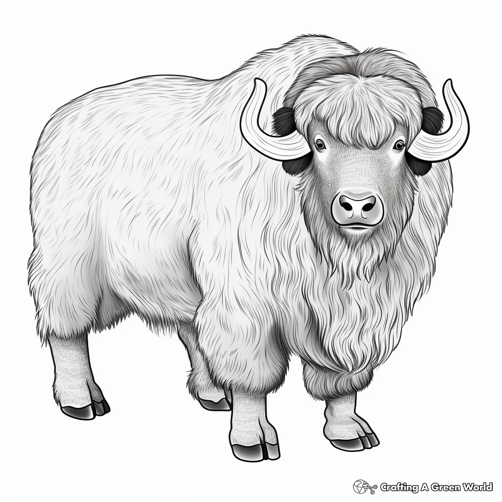 Musk ox coloring pages