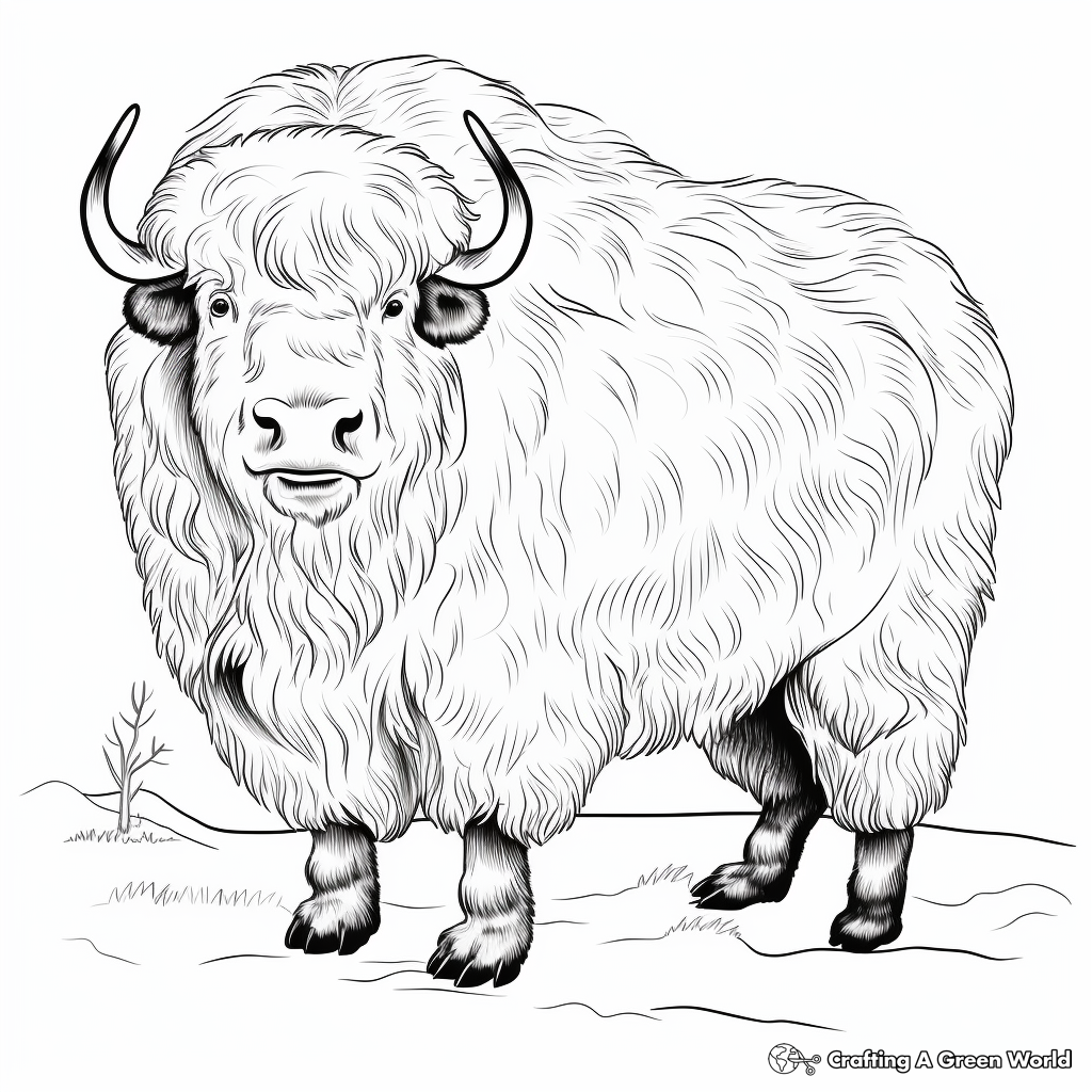Musk ox coloring pages