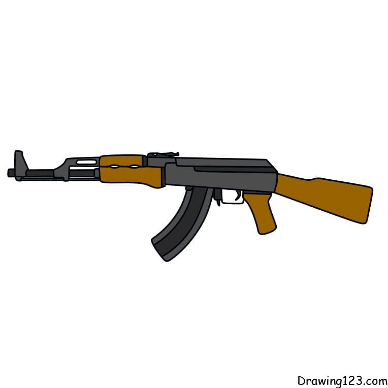 Gun drawing tutorial