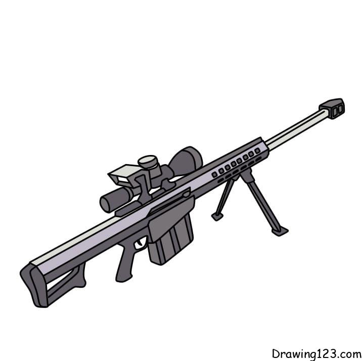 Gun drawing tutorial