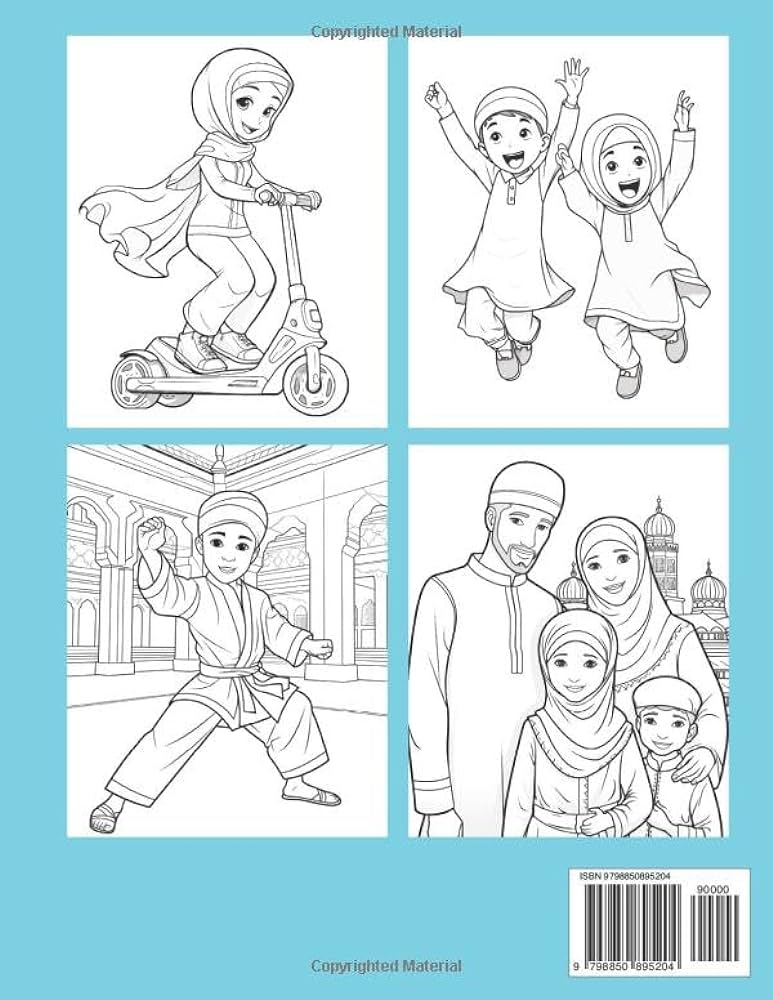Muslim coloring book islamic coloring book for kids age