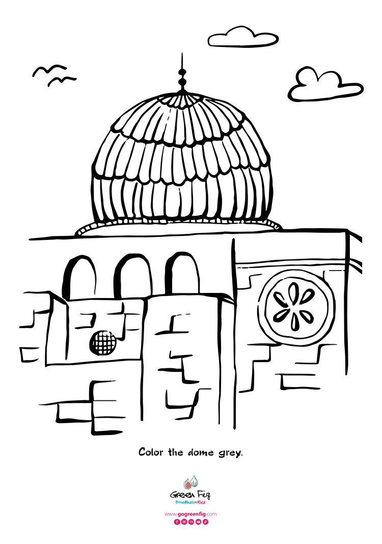 The little muslim coloring book proud muslim kids â green fig